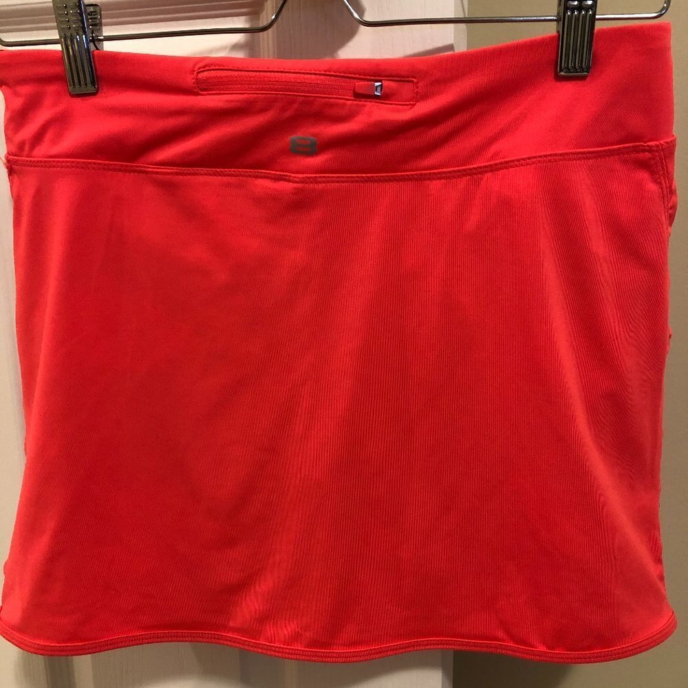 Layer 8 Performance Activewear Qwik-Dry Skirt/Skort Side Ruching Hot Pink Sz M - Picture 2 of 7